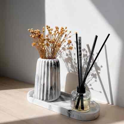 Vas Bunga Garis Aesthetik Jumbo Murah