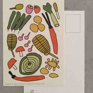 A6 Postcard "Veggies" by Claudia