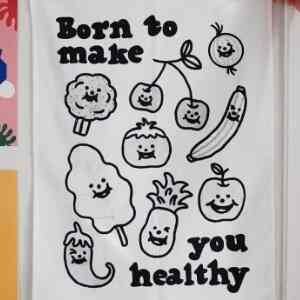 Born to Make You Healthy - Tea Towel
