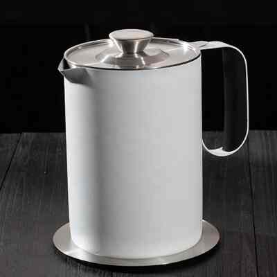 Stainless Oilpot /Tempat Penyaringan Minyak Goreng 1.5 L White