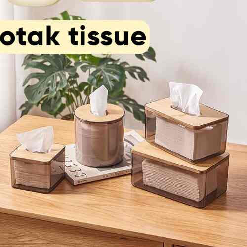 Kotak Tisu Bambu Minimalis