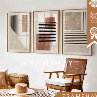 Wall decor abstrak boho 40x60cm 