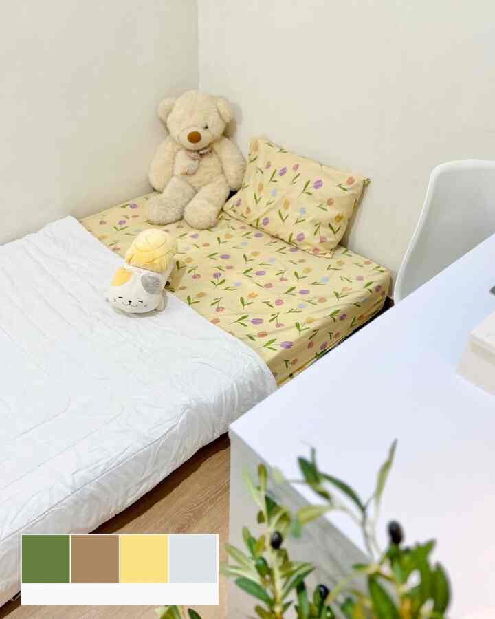 Our Lil House - Color Palette Studio

Konsep warna pada studio our lil house memang dibuat mirip-mirip dengan our lil house yang bertema earth tone. Pada studio konsep warnanya tetap earth tone dengan dominan warna wood, tapi dengan sentuhan warna hijau dan kuning yang fresh. Bikin suasana studio ini tetap homey dan lebih fresh💛

#PilihWarnaRumah #HomeColorPalette #RekomendasiWarnaRumah #StudioPalette #StudioDesign