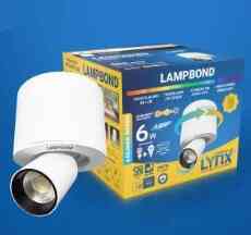 Lampu Downlight LED Lynx 6 Watt Lampbond 3 Warna dengan Bingkai Putih