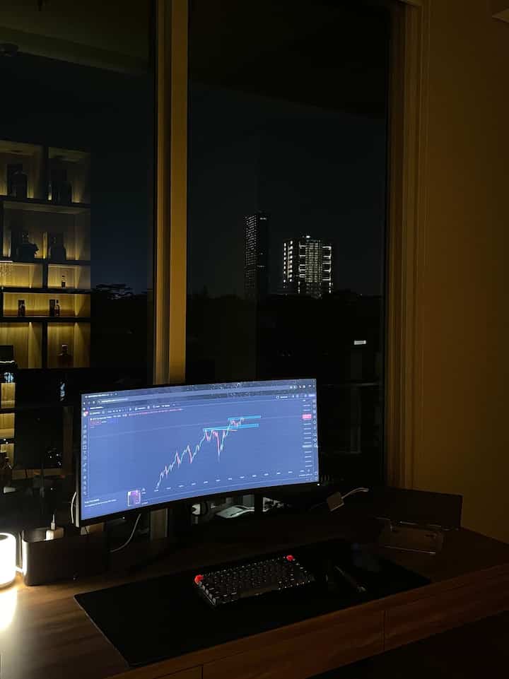 working desk #officeroom #homeoffice #deskroom #workingdesk #nightmode