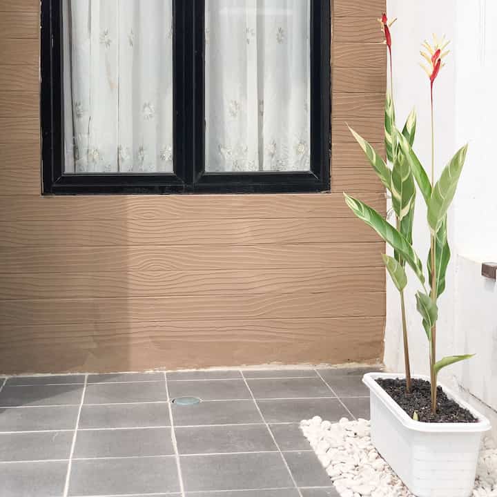 Lil Our Friends, introduce the newly renovated plants and mini garden to be very minimalist. They will always be happy to welcome any guest who will visit later. Hopefully it can breed well. This is it for now, who knows it might change again. Happy planting #litleourstory #exterior #landscaping #minigarden #garden