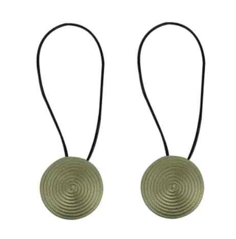 Tali Pengikat Gorden Magnet Kirsite Pyramid - Silver