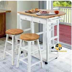 Set Meja Makan Lipat Portable