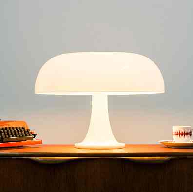 Lampu Meja Hias LED Mid Century Mushroom