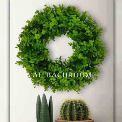 HIASAN DINDING DAUN PLASTIK B8120