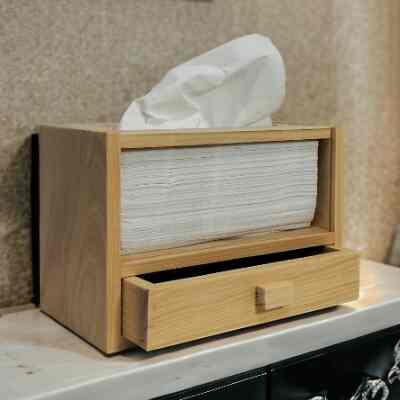 Tempat tisu kayu aesthetic
