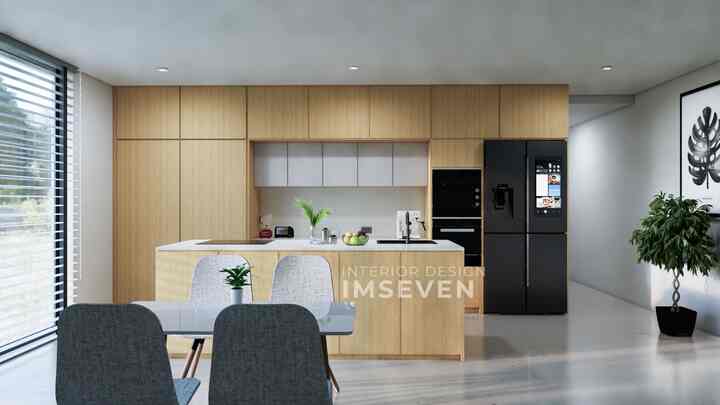 Hii gambar yang kita posting ini adalah modeling 3d design sebuah kitchen , dengan bukaan yang di buat ideal bermaksud agar dapur terasa sehat dan masukan cahaya matahari yang cukup. Design kitchen ini di ambil dari ukuran existing rumah salah satu klien yang emang sedang on proses. 

#kitchenset #designkitchen #interiordesigner 