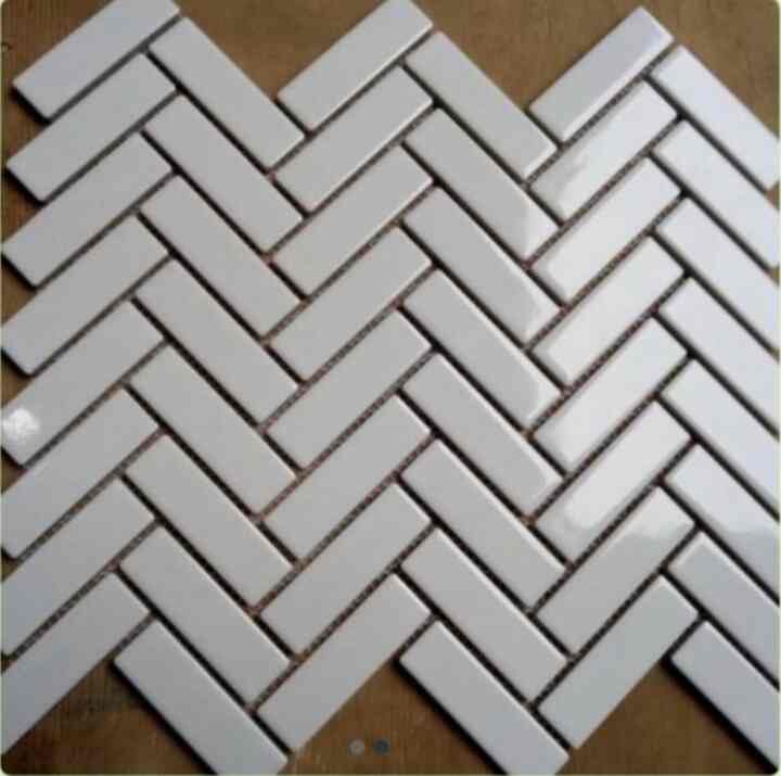 Mozaic Herringbone- White