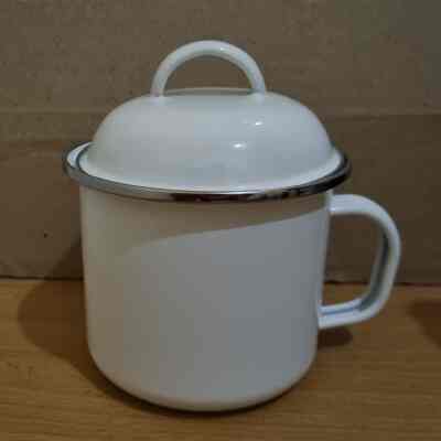 Cangkir Mug Gelas Enamel 12cm