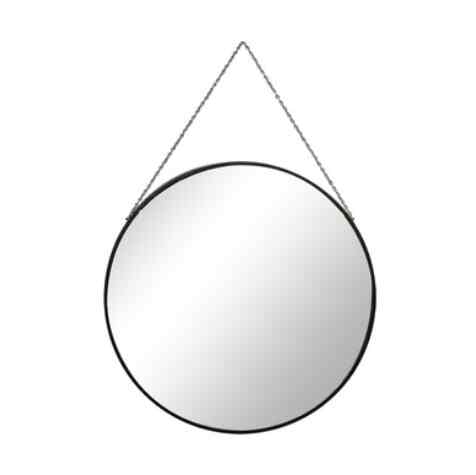 Cermin Dinding Round U28 - Hitam