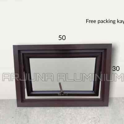 Jendela Aluminium Boven 50x30 black