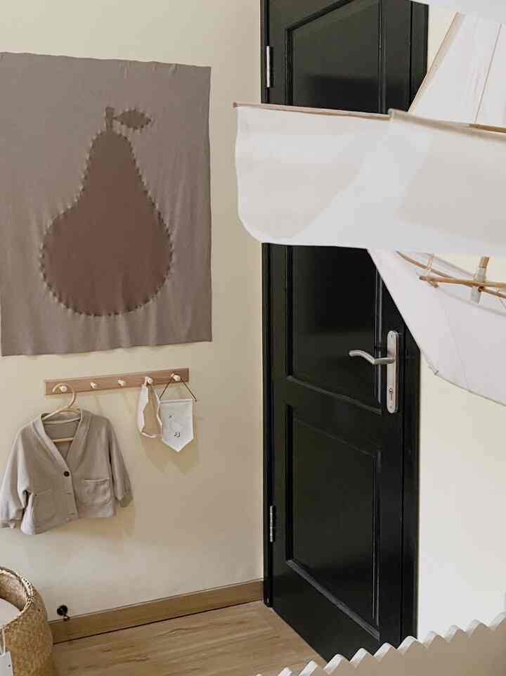 Salah satu material ramah kantong versiku diruangan ini adalah penggunaan sticker lantai vynil ini. Sebenarnya lantai di ruangan ini bermotif marble, namun menurutku kurang cocok untuk ambience yang ingin kuciptakan di kamar anakku, alhasil untuk memangkas biaya renov karna sayang sekali kalau harus bongkar lantai yg asli, aku memilih untuk menggunakan lantai dengan bahan stiker vynil ini. Selain murah pemasangannya juga mudah
 #MaterialRenovasi
#MaterialMurah
#vynilflooring
#storagerotan