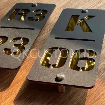 NOMER RUMAH AKRILIK 2 LAYER