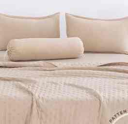 Bed Cover Selimut Tidur Lembut Motif Polos