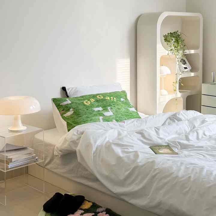 kamar hijauku yang nyaman 👀💫

#DipanMinimalis
#CatDindingKamar
#InspirasiKamarTidur
#BedroomStyling
#AestheticRoom