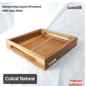 Nampan Kotak Kayu Jati