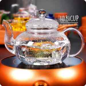 Teko Kaca Saringan  Teh 250 ml - Clear Glass Kettle Tea Pot