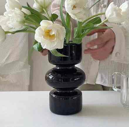 Ameiqa Vas Bunga Kaca Nordic Bottle Vase Flower Pot Home Decor