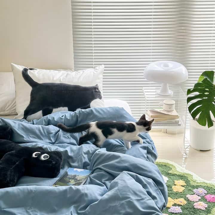 hari suram yang nyaman 🍃

#Penataan Kamar Tidur
#MakeOverKamarTidur
#SpreiEsthetik
#KarpetEstetika
#LampuEsthetics