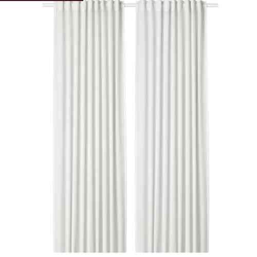 HILJA Gorden, 1 pasang, putih, 145x250 cm