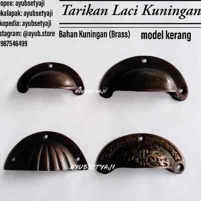 Tarikan Laci kuningan knob