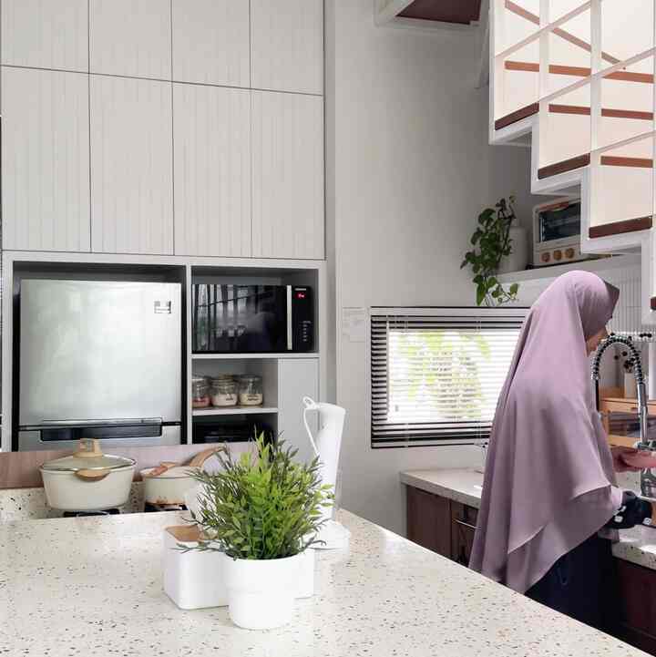 #MyHouseInspiration #kitchen #Kitchenset #MejaIsland #Cookingware #TableIsland #terrazzo