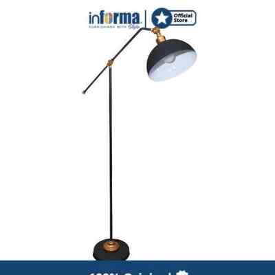 Gayle Lampu Lantai - Hitam