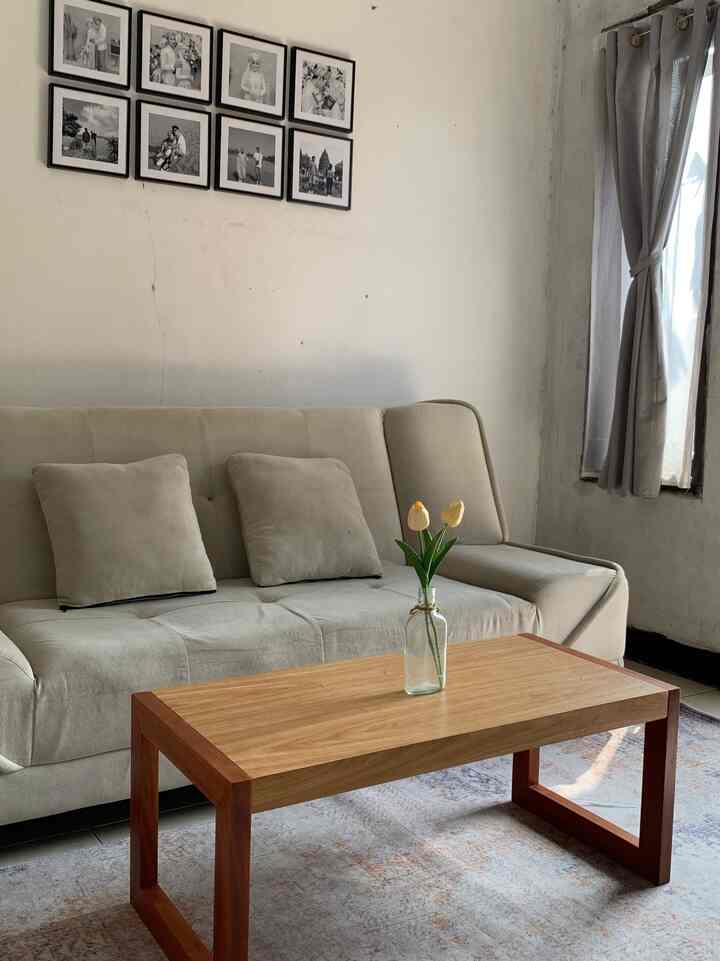 Ruang tamu di kamar kontrakanku yang kecil dan sederhana 🫶🏻 #pejuangrumah