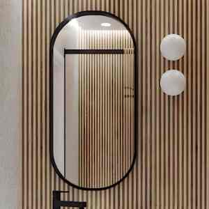 Cermin Oval Kapsul Dinding