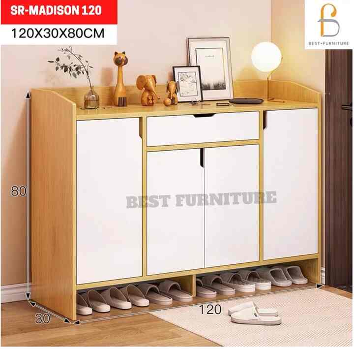 Rak Sepatu Minimalis - Madison Maple