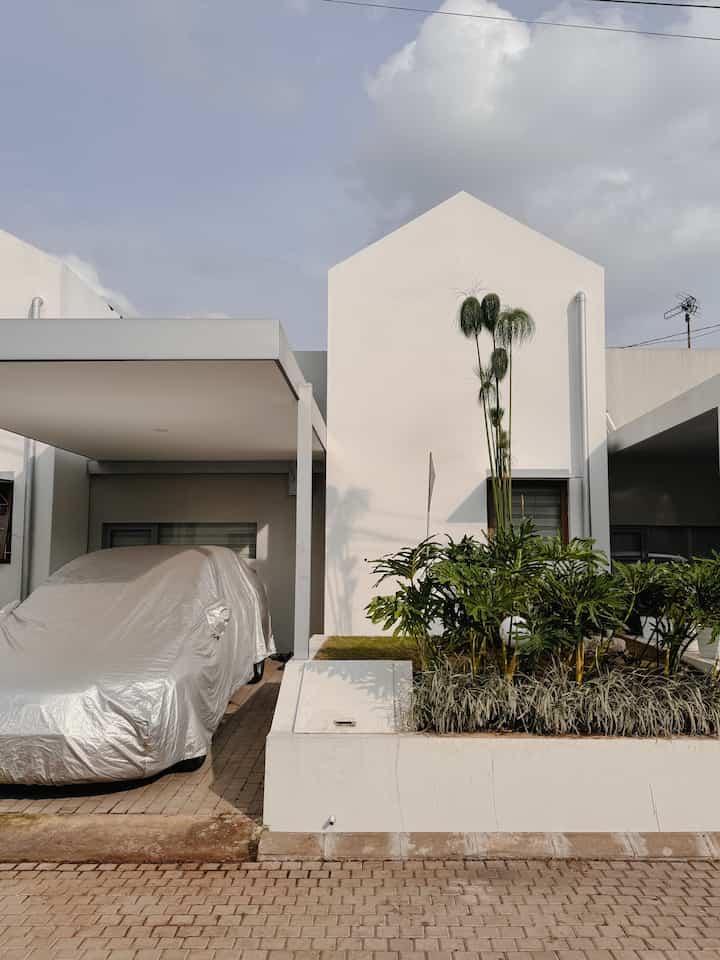 Facade update
—
Karena tanaman papyrus cepat sekali bertumbuh dan sudah semakin lebat, akhirnya kami memutuskan untuk membongkar dan menanam kembali beberapa batang yang masih muda dan belum mekar, sehingga beginilah tampilan fasad saat ini✨🫶🏼 ternyata tampilan akhirnya berubah lumayan signifikan karena adanya landscape, jadi jangan ragu buat mengalokasikan space untuk bikin taman dirumah🍃

#FacadeStyling #FacadeInspo #RumahMinimalis #ScandinavianHouse #ScandinavianFacade 
