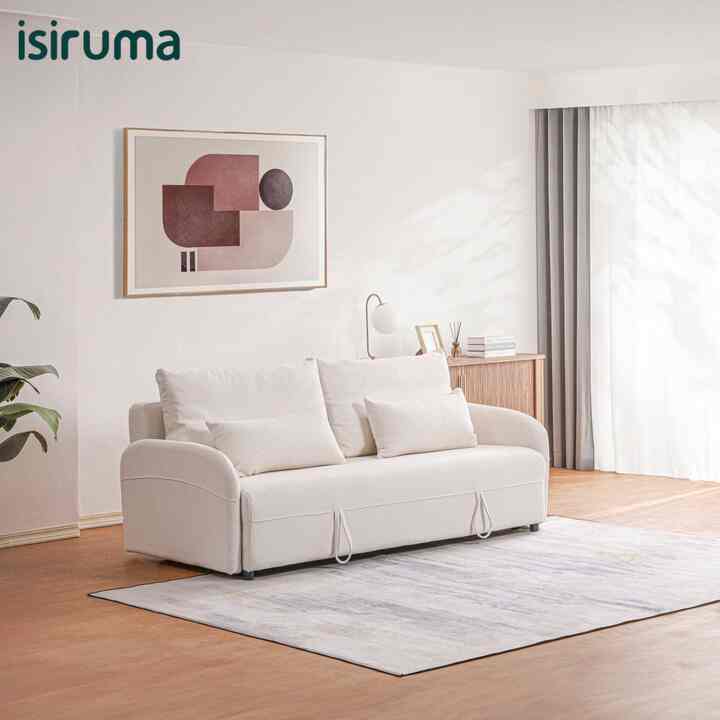 Menghadirkan series terbaru dengan style luxury, sangat cocok untuk melengkapi hunian anda, salah satunya adalah ruang keluarga. Series Bonttena memiliki beberapa pilihan untuk anda, salah satunya adalah Pullout Sofabed atau Sofa Ranjang.  

Dibuat dengan premium fabric (Jenis Kain Bludru) dan foam berkualitas tinggi memberikan kesan yang elegan dan artistik setiap anda gunakan.  

Spesifikasi : 
- Dimension Product : 207 x 105 x 76 cm (Posisi backrest menjadi Sandaran) 207 x 141 x 40 cm (Posisi backrest menjadi Bed) 
- Dimension Packing : 194 x 87 x 67 cm 
- Gross Weight : 89 kg 
- Material : Fabric, Foam, Engineered wood, Plastic Leg, Metal Mechanism  

Dilengkapi dengan bantal yang dapat dipasang lepas, serta tempat penyimpanan pada dudukan sofa membuat produk ini memiliki nilai tambah dalam menghemat space ruang anda.  

Diperkuat dengan kombinasi metal mechanism dan plastik untuk memperkuat konstruksi produk.

#Sofa #sofabed #sofaisiruma #ruangtamu 