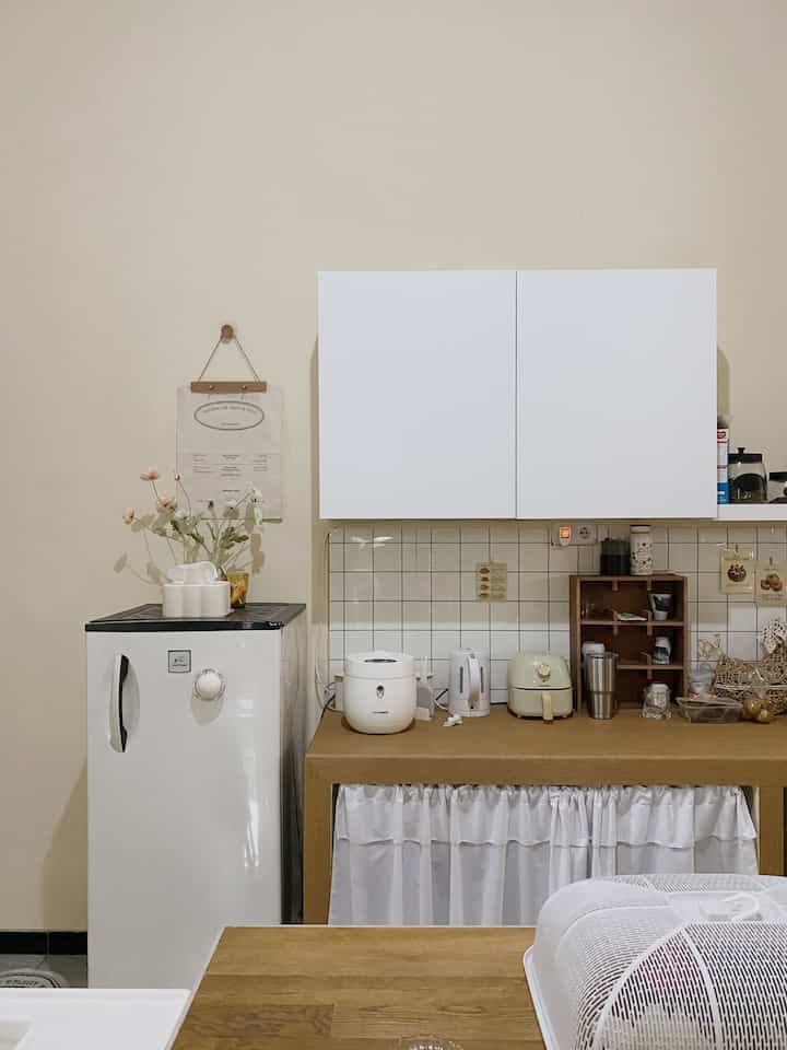 Dapur yang merupakan jantung rumahku 🤍
#turrumahmini
#kisahrumahku
#inspirasirumah
#dindingdapur