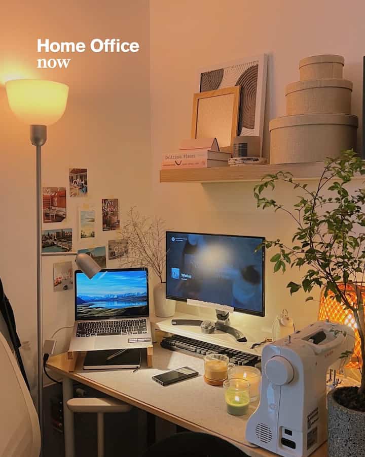 Home Office Evolution.

2021 ➝ Minimal & functional
2022 ➝ Comfortable & tidier
2023 ➝ Personal & full of character
2024 ➝ Personal & homey

It's so much fun to see my workspace journey from year to year! From simple and practical, it has evolved to be more cozy and reflects the vibe that I like. This transformation also reflects the changes in my work and daily life. What will my next home office be like?

#HomeOffice #WorkspaceGoals #MinimalistDesk #JapandiStyle #DIYWorkspace #DeskTransformation #HomeOfficeInspo #DeskSetup #AestheticWorkspace #WorkFromHome #RemoteWorkLife #CreativeSpace