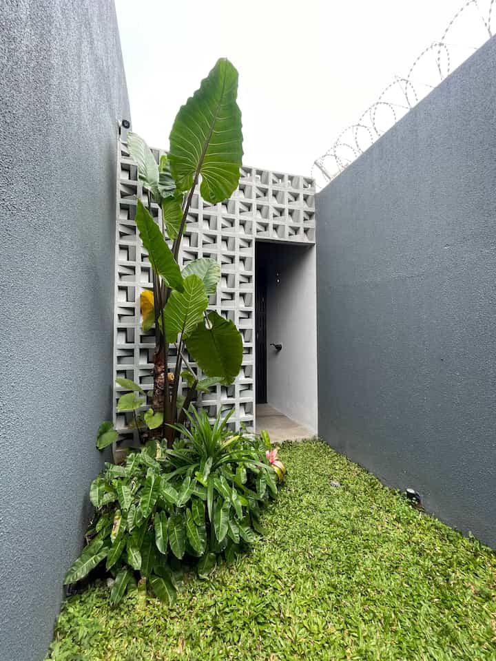 Di #tentramdihuni terdapat 4 area hijau yang fungsinya untuk membuat sirkulasi dan kualitas udara didalam rumah semakin baik. 

#tentramdihuni #areahijau #areataman #gardenarea #garden #tamankering #tamanminimalis #taman #innercourtyard #backyard 