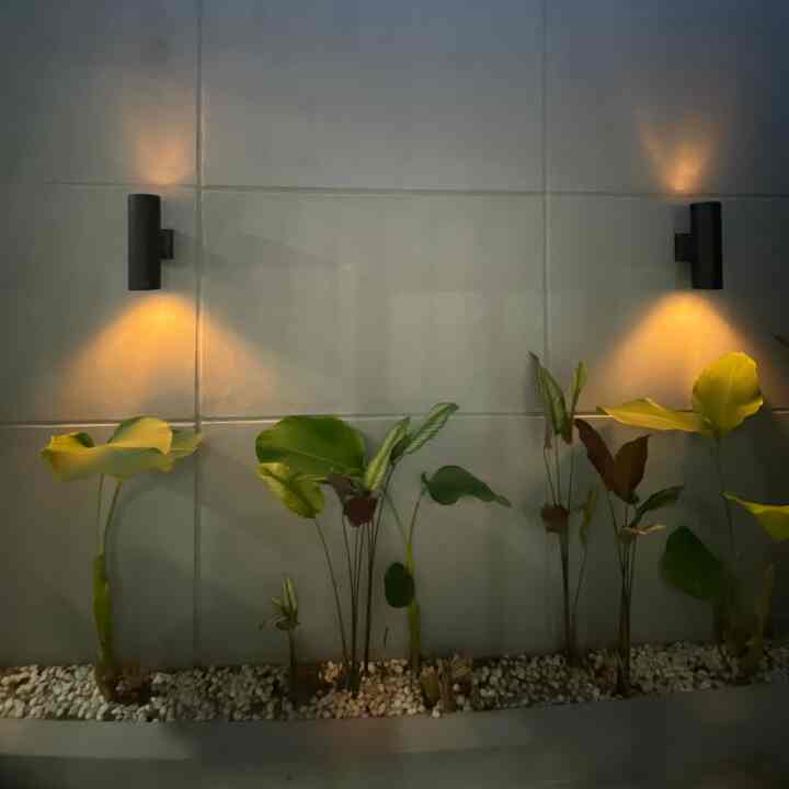 Suasana di area taman samping rumah ini dari sore menjelang malam hari, desain taman yang minimalis, kami menambahkan sentuhan lampu taman yang memberikan kesan hangat dan cantik ketika malam tiba. 

#lamputaman #tamanminimalis #warnacatrumah #tamansampingrumah #lampuhias #rekomendasilampu #lampurumah #nightvibes