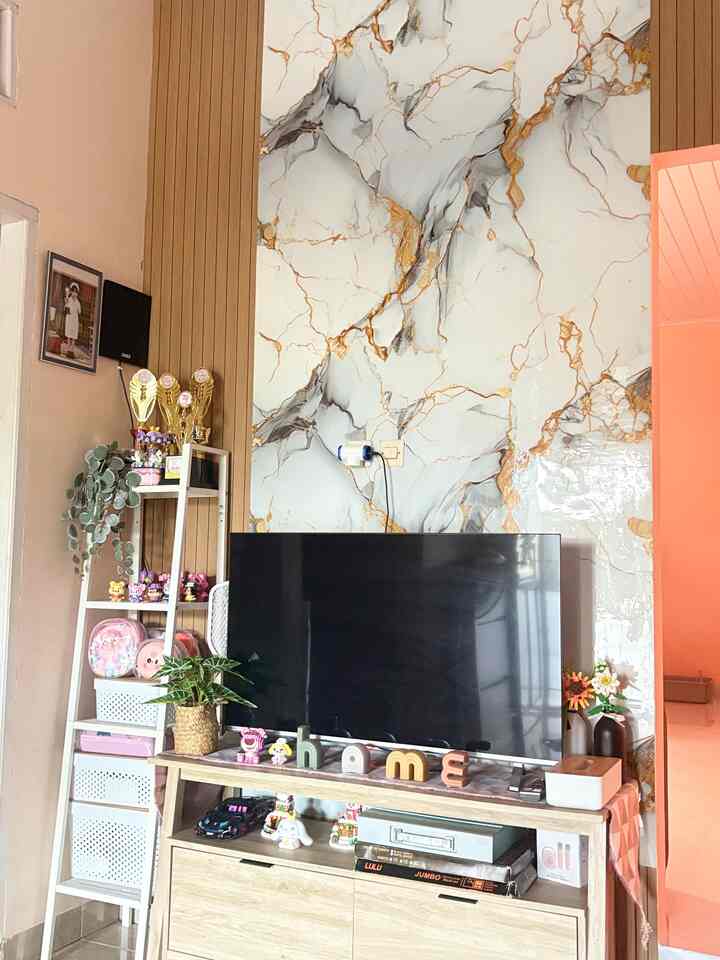 Rak TV Minimalis #ruangtv #raktv #minimalis #wallpaper 