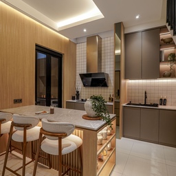 Design itu gak bisa cuma estetik tapi juga harus fungsional. Aku mengaplikasikan hpl dengan finishing choco dan unsur kayu agar tercipta suasana homey saat berkumpul disini. Satu lagi! Kitchen organization juga gak kalah penting. 
Dengan kitchen organization yang tepat, bukan cuma enjoy, aktivitas kita di dapur juga jadi lebih cepet. Aku menerapkan penyimpanan berbasis zona, bikin proses memasak lebih cepat dan efisien, gak ada lagi cerita panik cari cari alat. 
#Kitchenset #Wallpanel #Backsplash #Hpl #KitchenOrganization #DapurRapi #PenyimpananDapur
