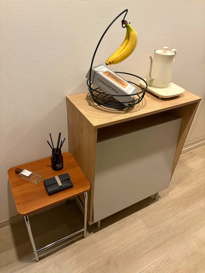 省スペースを活用できるゴミ箱とスツール◎
#ひとり暮らし #1K #部屋作り