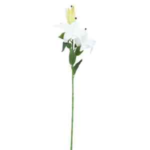 74 Cm Tanaman Artifisial Lily Stem - Putih