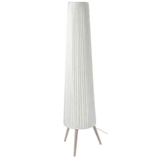 ÖKENSAND Lampu lantai, kayu beech/putih