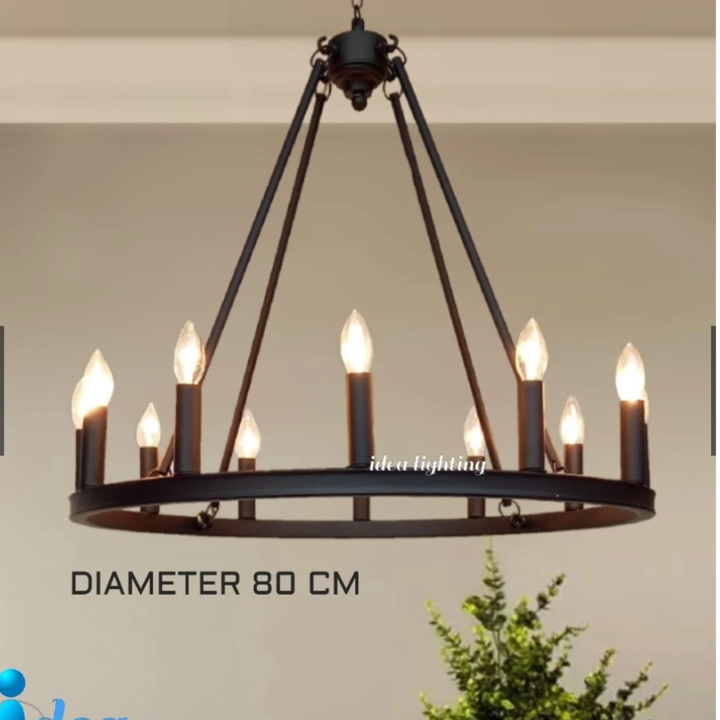 Lampu gantung CLASSIC AMERICAN IRON TYPE 814/12 80 CM