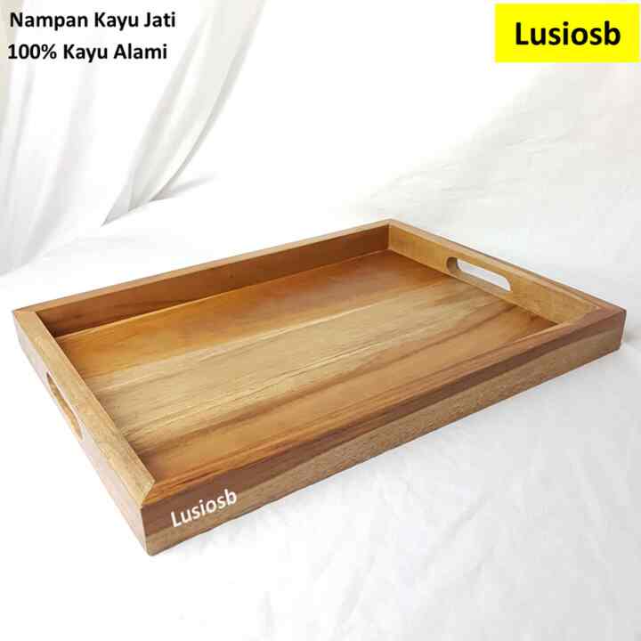 Nampan Kayu Jati / Wooden Tray