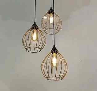 Lampu gantung minimalis 3 cabang