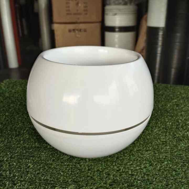 POT BOLA PLASTIK PUTIH